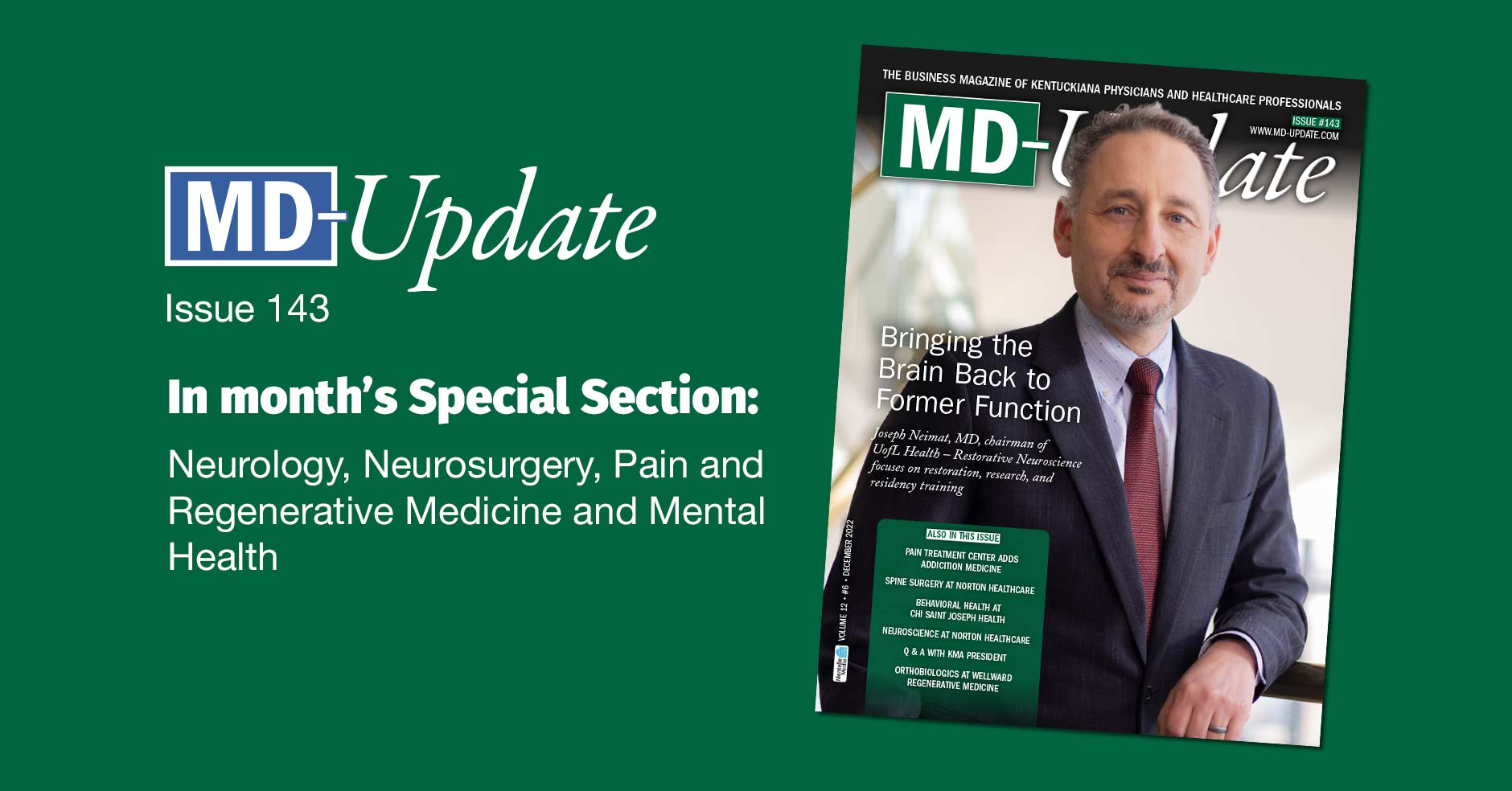 Issue 143 Special Section Md Update