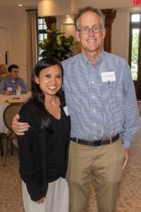 Christine KO, MD, LMS president-elect and husband Stephen Mooney, MD.