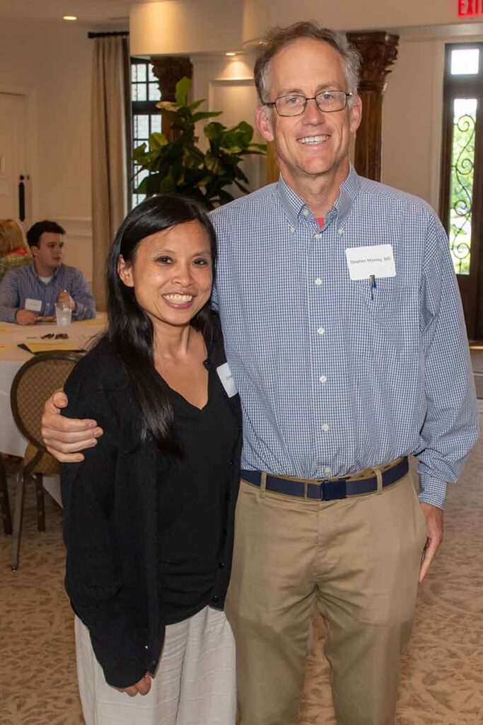 Christine KO, MD, LMS president-elect and husband Stephen Mooney, MD.