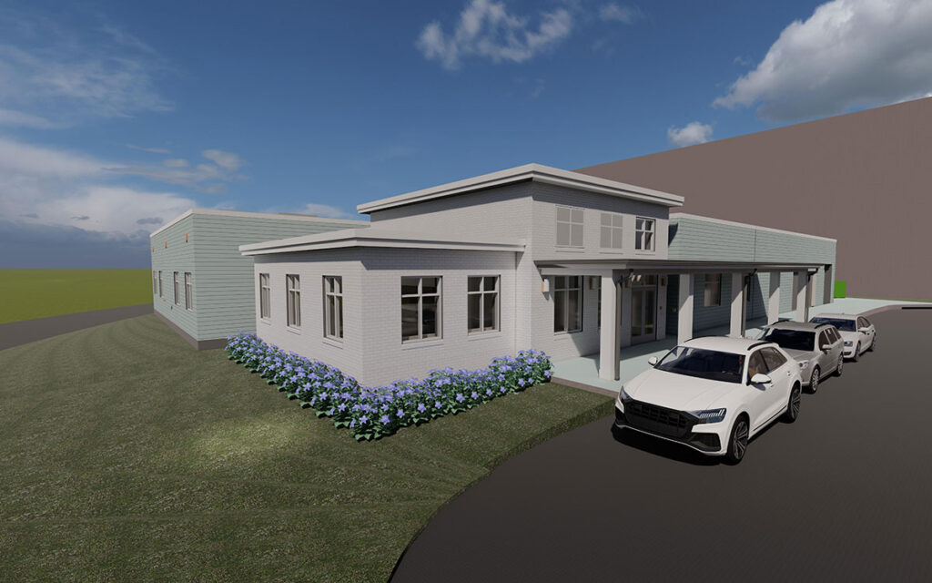 Architect’s rendering of the Baptist Health Louisville Child Development Center