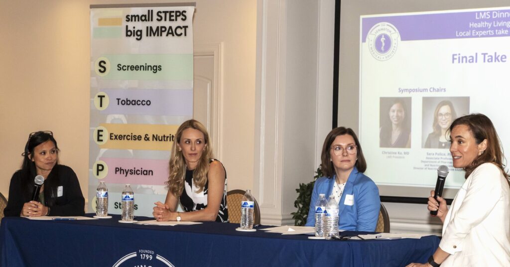 Healthy Living panel discussion at the Lexington Medical Society Dinner Social