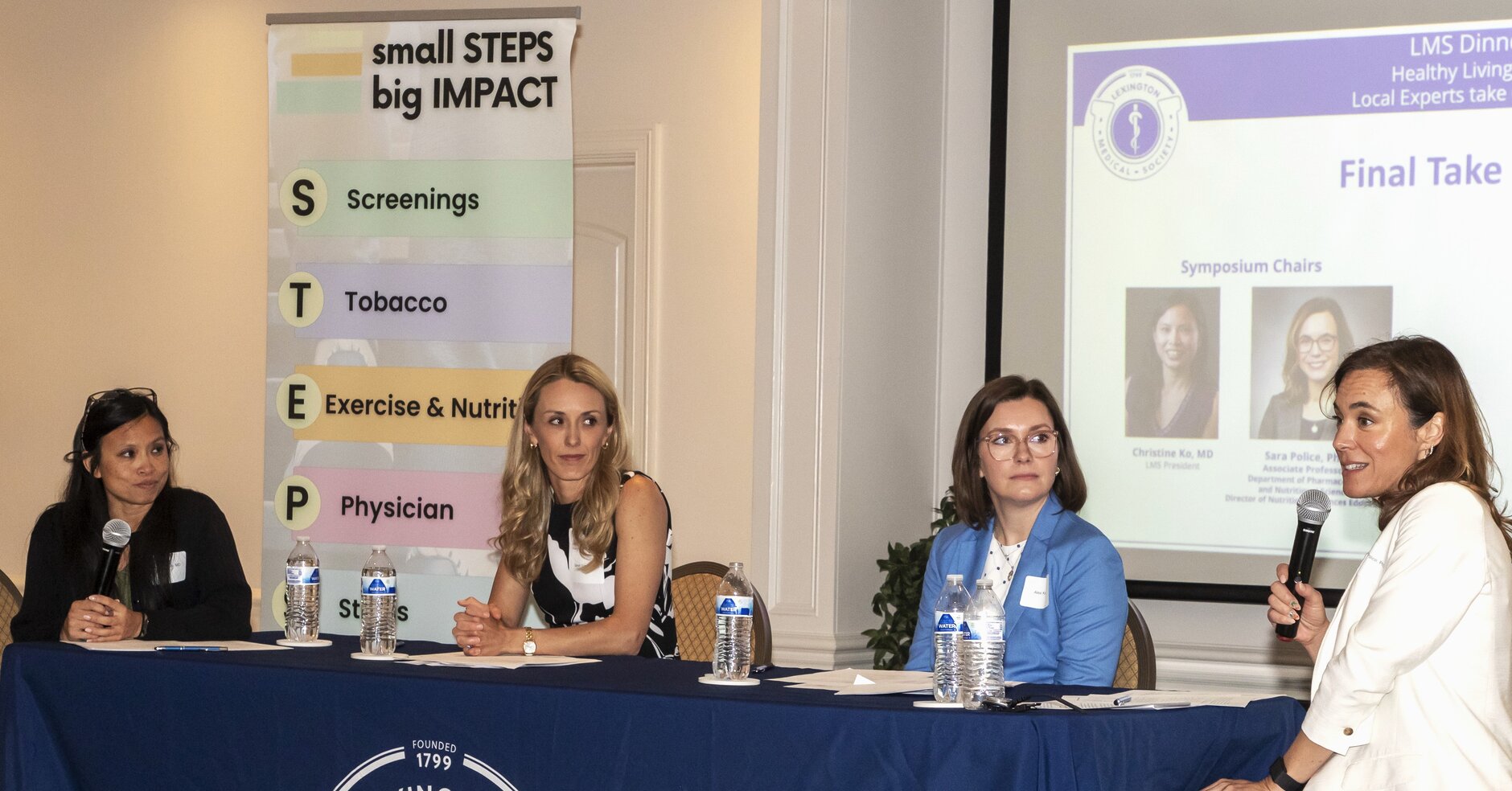 Healthy Living panel discussion at the Lexington Medical Society Dinner Social