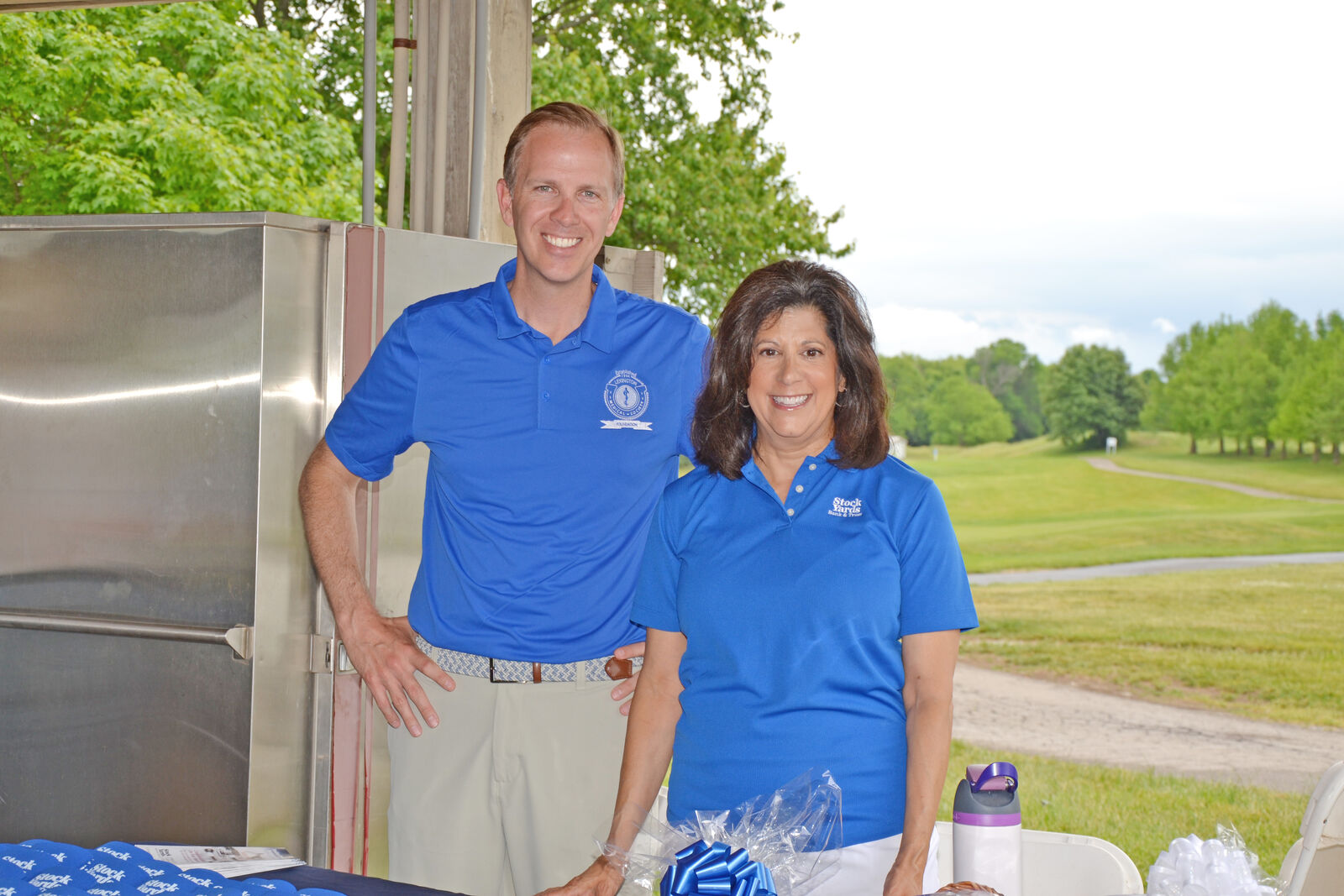 Representing presenting sponsor Stock Yards Bank & Trust were Lucien Kinsolving and Alicia Jordan.