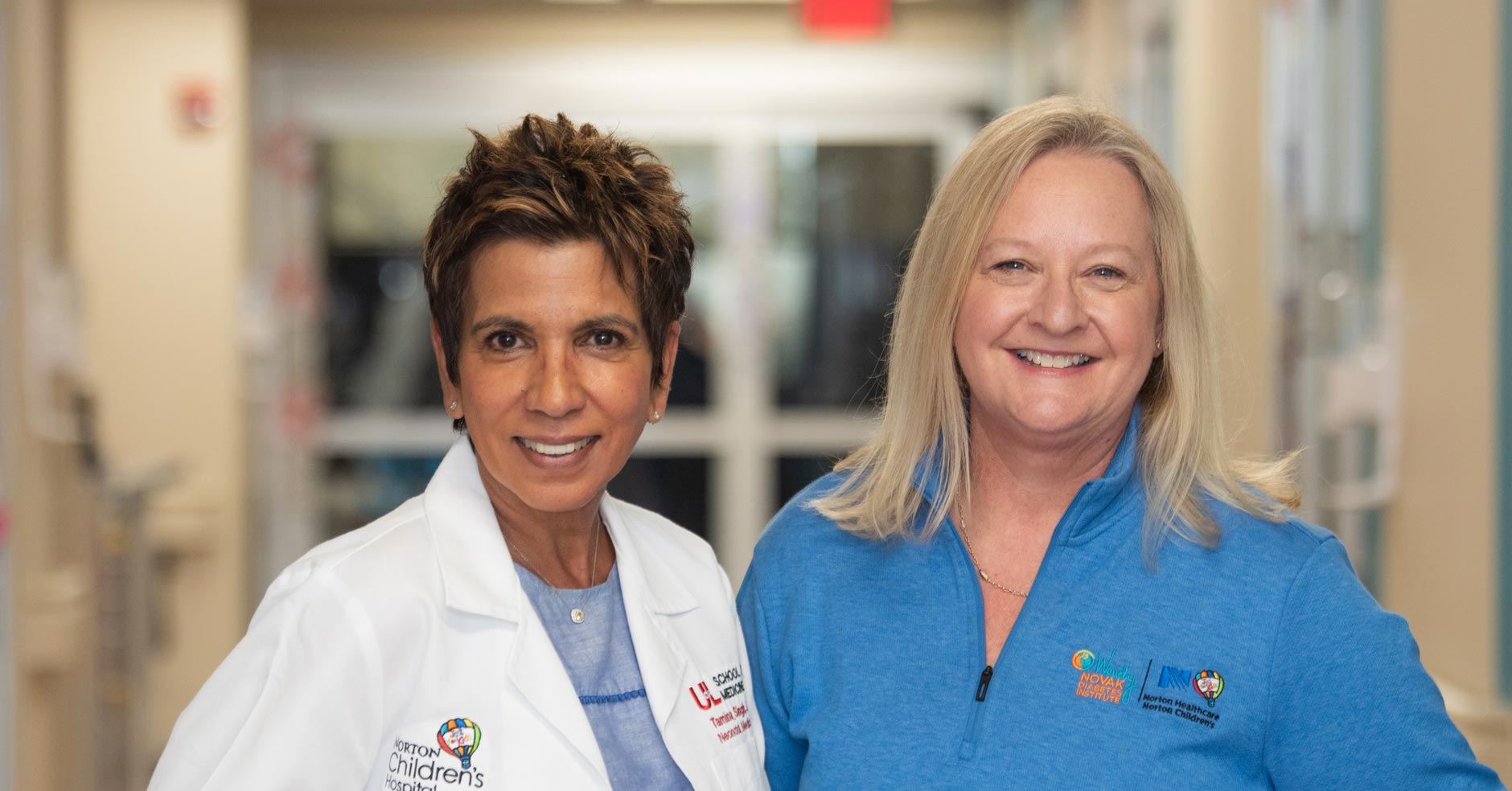 Tamina Singh, MD, and Kristine Lain, MD, of Norton Children's Maternal-Fetal Medicine