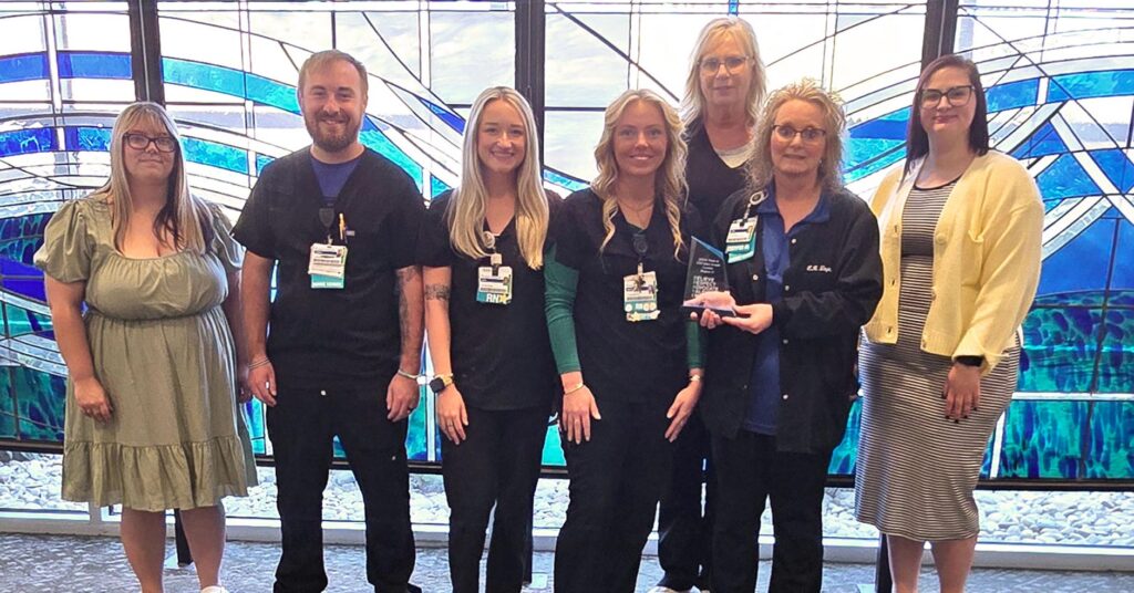 Saint Joseph London SANE nurses with representatives from Cumberland River Victim Services