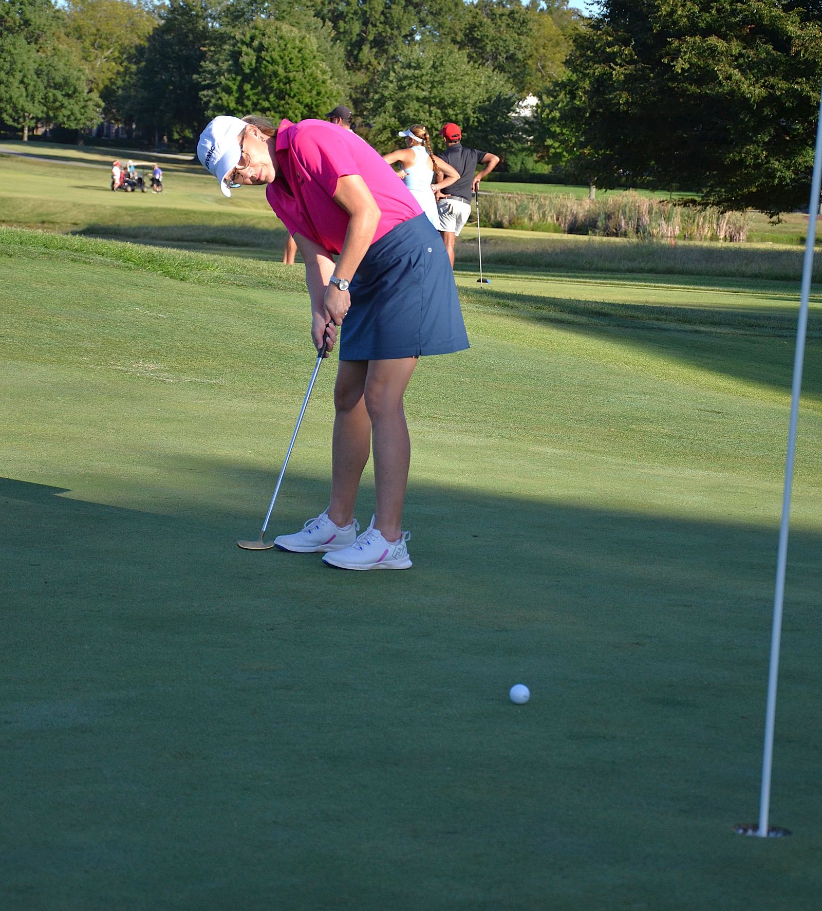 Beverly Games putting on the green