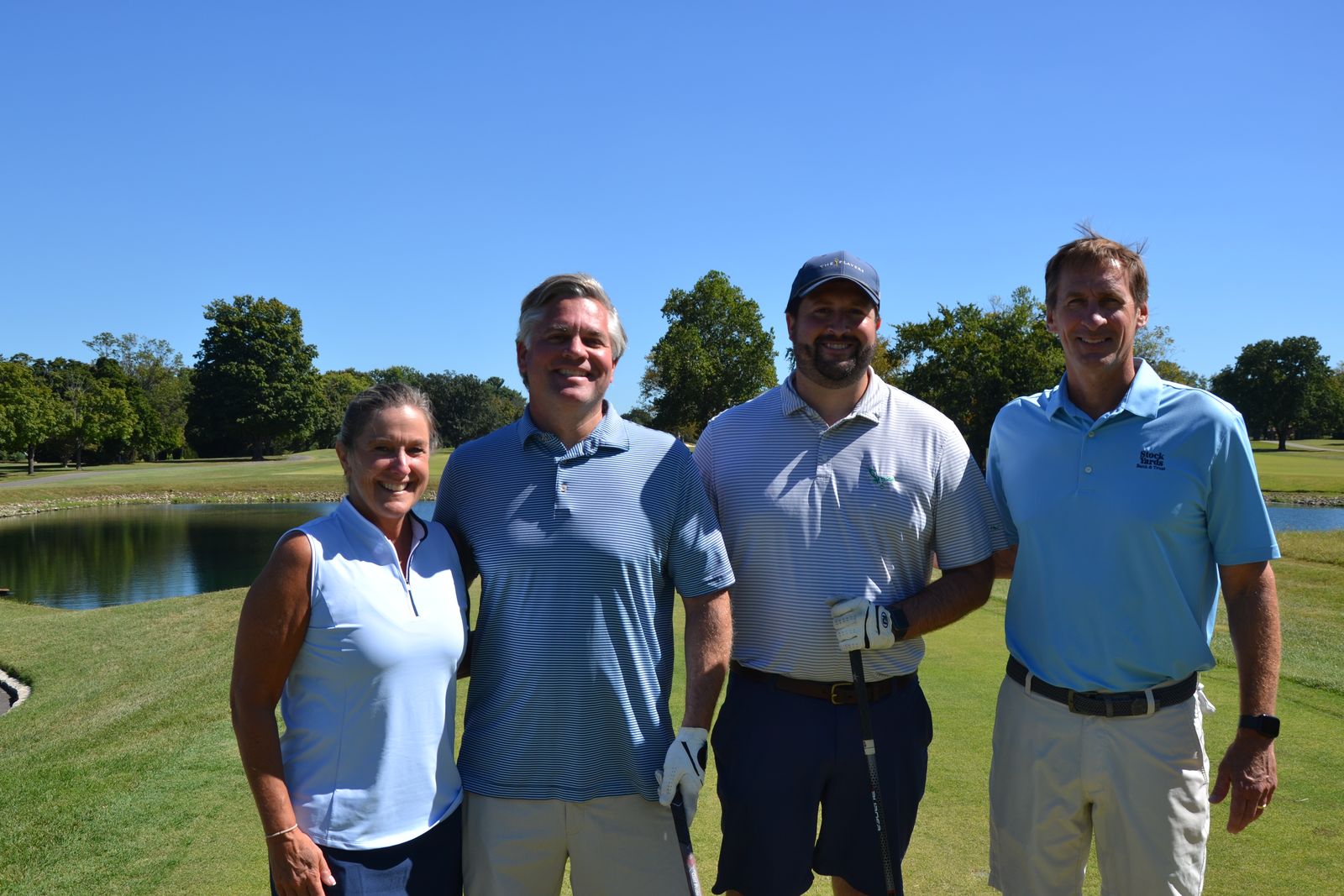 Playing for Stock Yards Bank & Trust, the tournament sponsor,