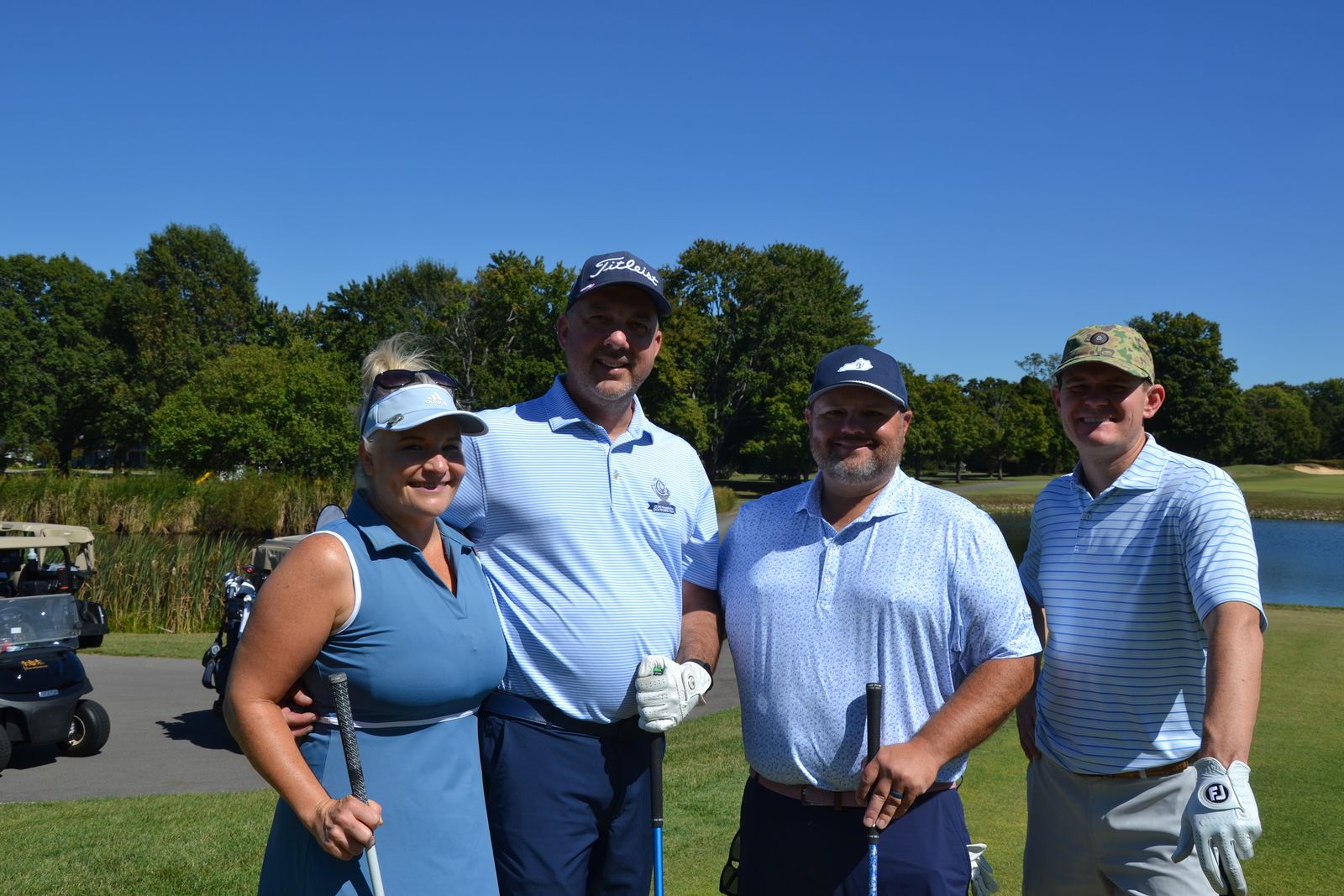 Playing for the Stock Yards Bank team