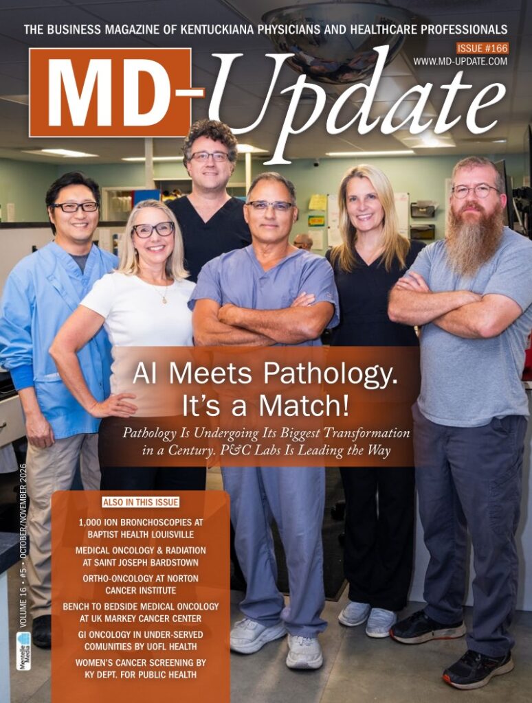 MD-Update Issue 166 cover: AI Meets Pathology. It’s a Match!